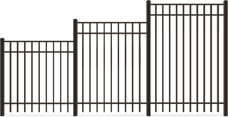 Residential Aluminum fence height options Fort Wayne IN