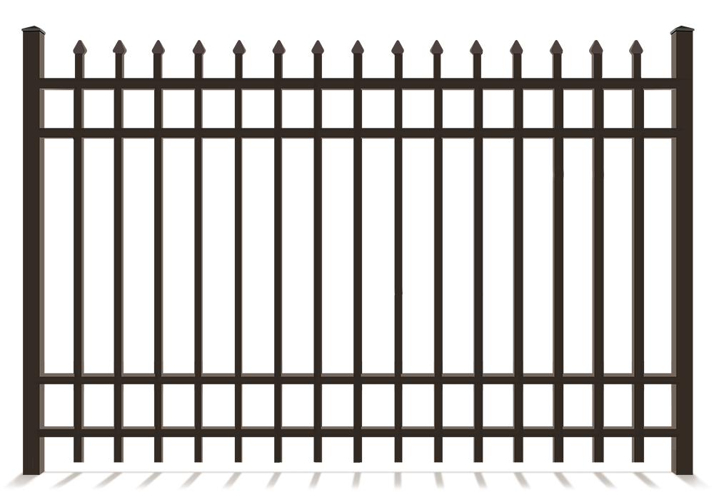 4 rail aluminum decorative fence in Fort Wayne IN