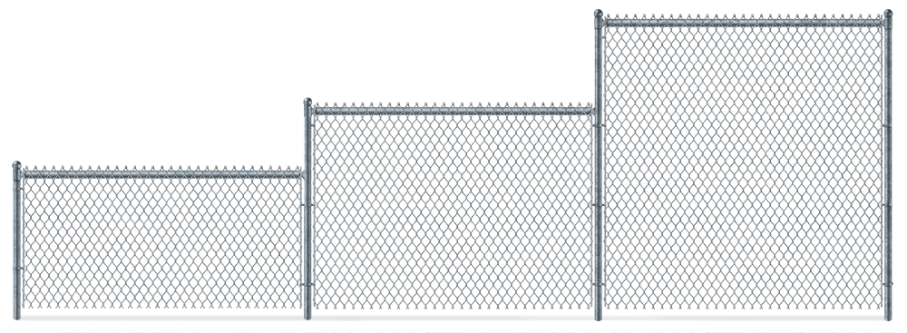 Residential Chain Link fence height options Fort Wayne IN