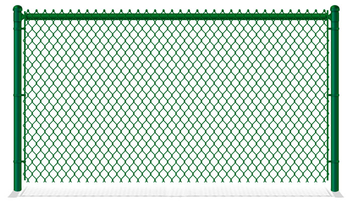 Green Plastic Coated Chain Link Fence Company in Fort Wayne IN
