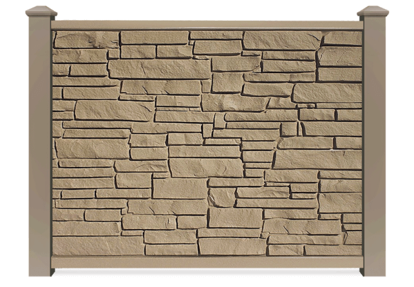 Brown SimTek composite fence in Fort Wayne IN
