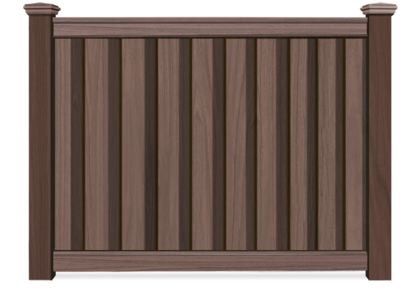 Wood Grain composite fence in Fort Wayne IN