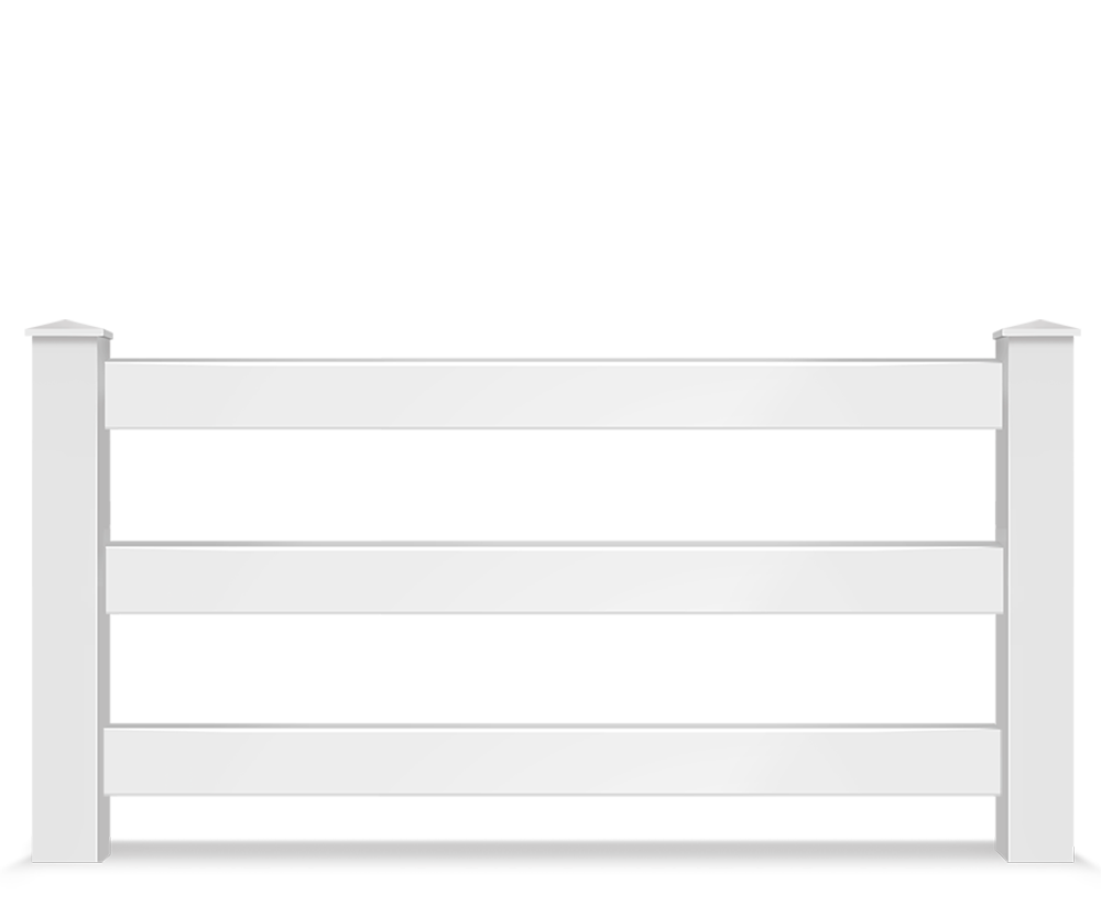 Vinyl split rail farm fence contractor in Fort Wayne IN