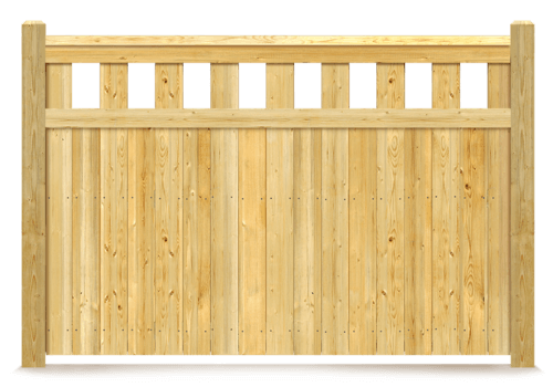 Alternating Picket wood fence in Fort Wayne IN
