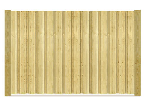 Board on Board wood fence in Fort Wayne IN