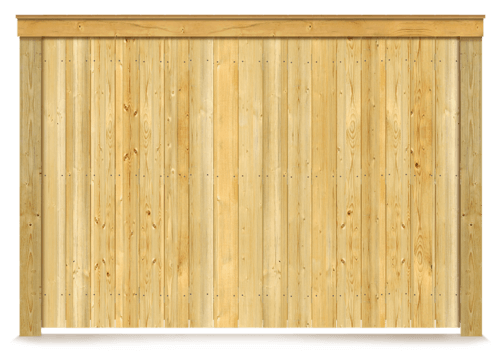 Cap & Trim wood fence in Fort Wayne IN