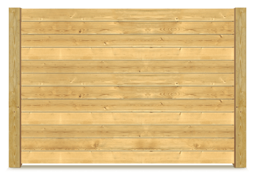 Horizontal wood fence in Fort Wayne IN