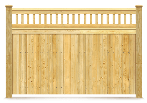 Spindle Top wood fence in Fort Wayne IN